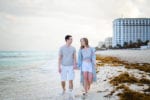 Romantic Vacation Photos in Cancun Beach