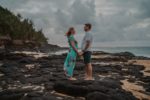 Love Story Photoshoot at Secret Beach, Kauai