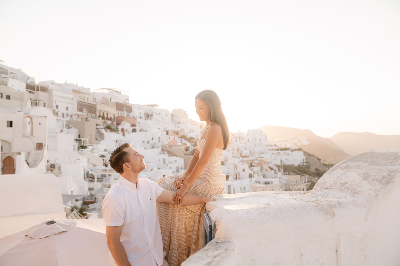 hire a proposal photograhper in Santorini